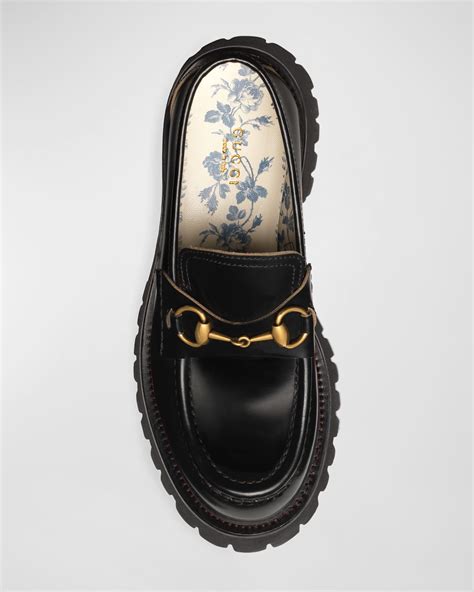 lug bottom gucci loafers|Gucci harald platform loafers.